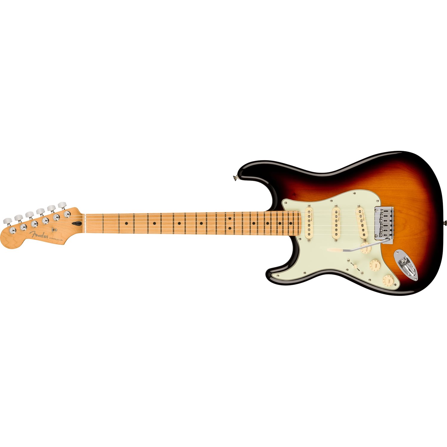 FENDER - Player Plus Stratocaster®, gauchère, Touche en érable - 3-Color Sunburst