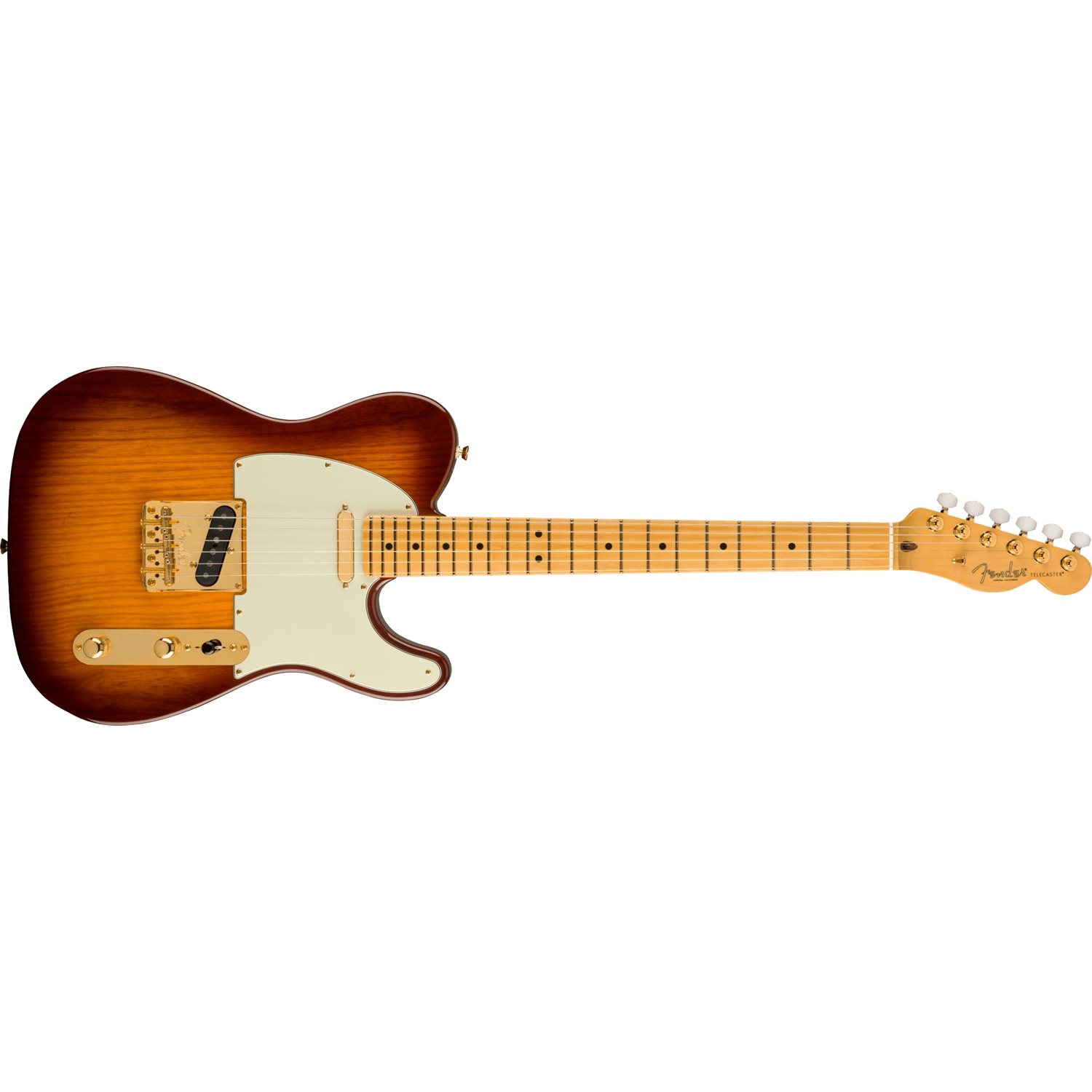 FENDER - 75th Anniversary Commemorative Telecaster®, Touche en érable - 2-Color Bourbon Burst