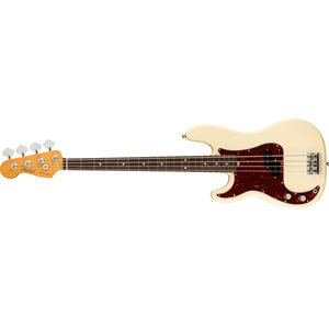 FENDER - American Professional II Precision Bass® - Left-Hand, Rosewood Fingerboard - Olympic White