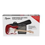 FENDER - Ensemble FSR Stratocaster®, touche érable, Candy Apple Red, housse de transport, Frontman® 10G - 120V