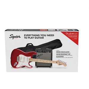 FENDER - FSR Stratocaster® Pack, Maple Fingerboard, Candy Apple Red, Gig Bag, Frontman® 10G - 120V