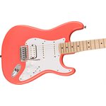 FENDER - Squier Sonic™ Stratocaster® HSS, Touche en érable, pickguard blanc - Tahitian Coral