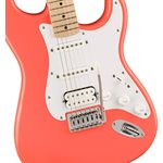 FENDER - Squier Sonic™ Stratocaster® HSS, Touche en érable, pickguard blanc - Tahitian Coral