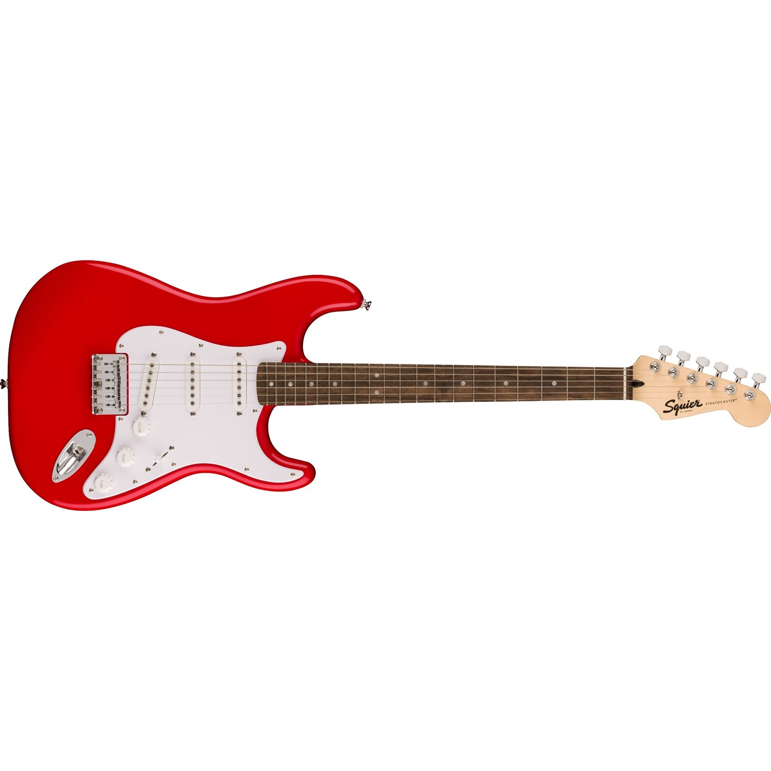 FENDER - Squier Sonic™ Stratocaster® HT, Touche en laurier, pickguard blanc - Torino Red