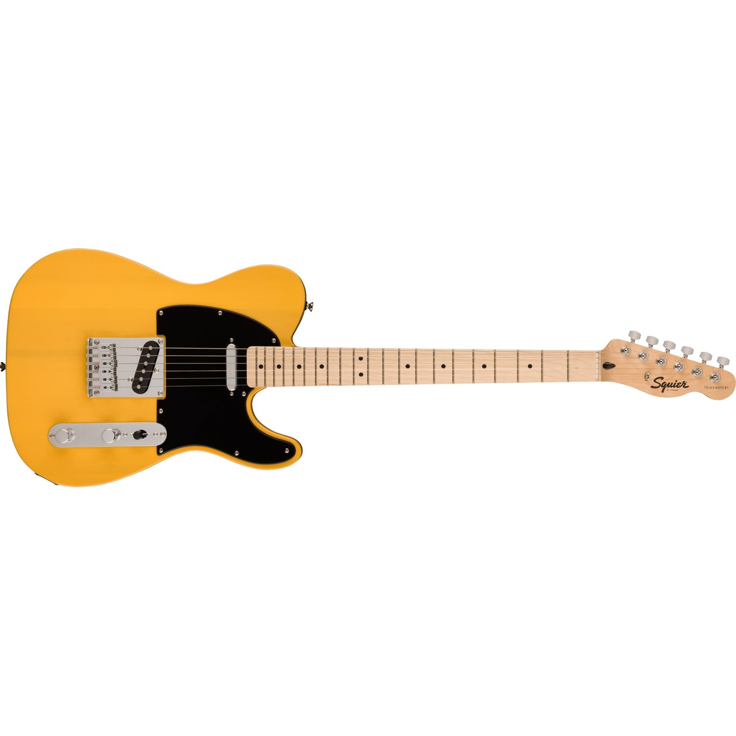 FENDER - Squier Sonic™ Telecaster®, Maple Fingerboard, Black Pickguard - Butterscotch Blonde