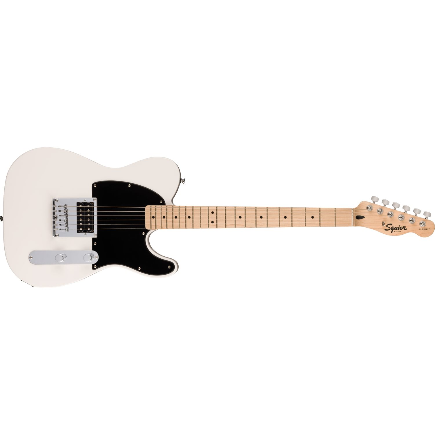 FENDER - Squier Sonic™ Esquire® H, Touche en érable, Pickguard noir - Arctic White