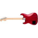 FENDER - Paranormal Strat-O-Sonic, Touche en laurier, Pickguard noir - Crimson Red Transparent