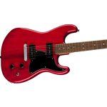 FENDER - Paranormal Strat-O-Sonic, Laurel Fingerboard, Black Pickguard - Crimson Red Transparent