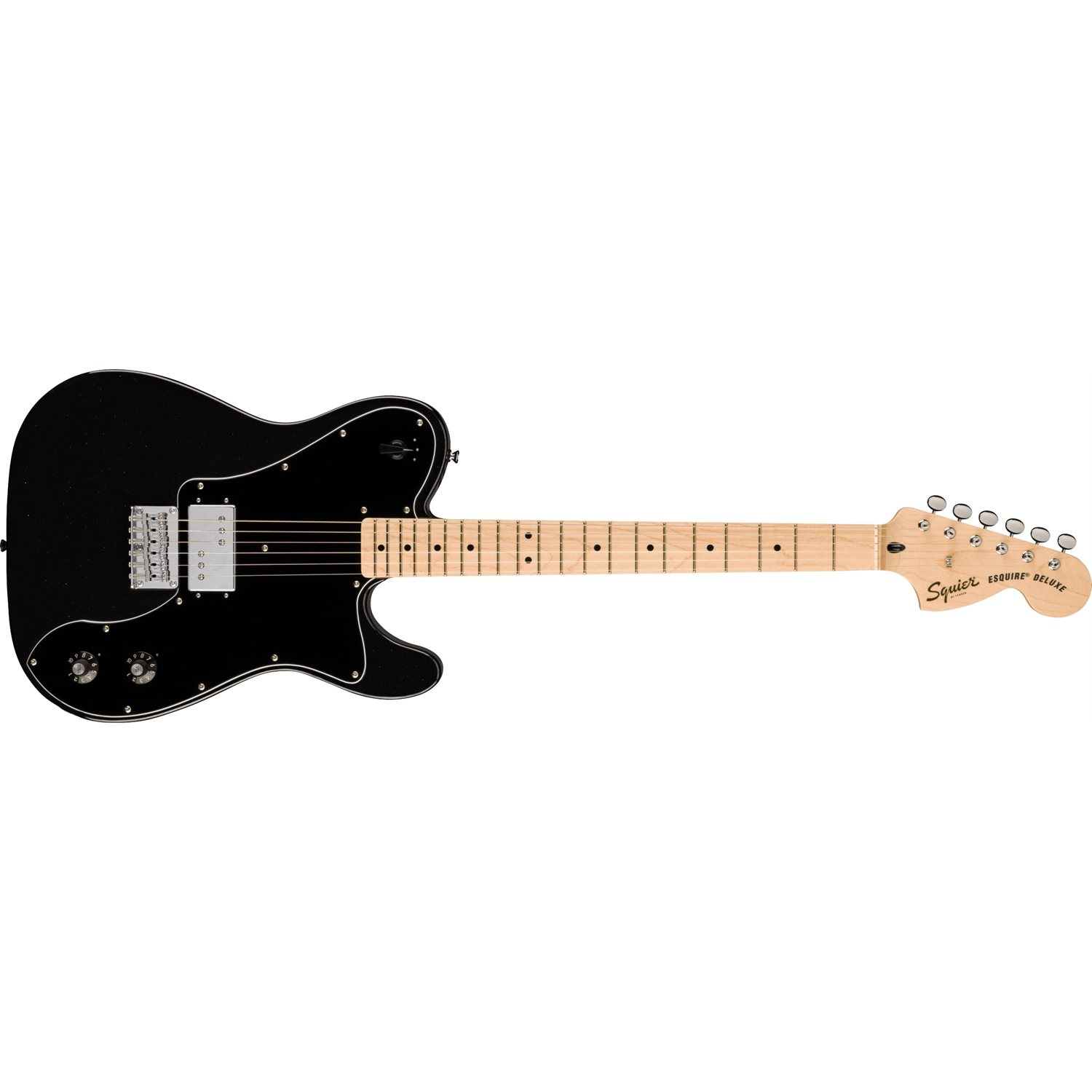 FENDER - Paranormal Esquire® Deluxe, Touche en érable, Pickguard noir - Metallic Black