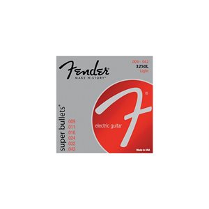FENDER - 3250 SUPER BULLETS® - cordes de guitare électrique - 9-42