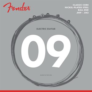 FENDER - CLASSIC CORE - NICKEL-PLATED ELECTRIC GUITAR STRINGS - BALL ENDS - 09-42 