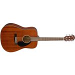 FENDER - CD-60S Dreadnought, Touche en noyer, entièrement en acajou