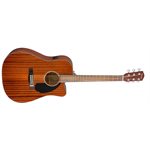 FENDER - CD-60SCE Dreadnought, Touche en noyer, entièrement en acajou