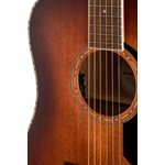 FENDER - PD-220E Dreadnought, tout en acajou, Touche en ovangkol - Aged Cognac Burst