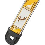 FENDER - 2" Quick Grip Locking End Strap - White, Yellow and Brown 