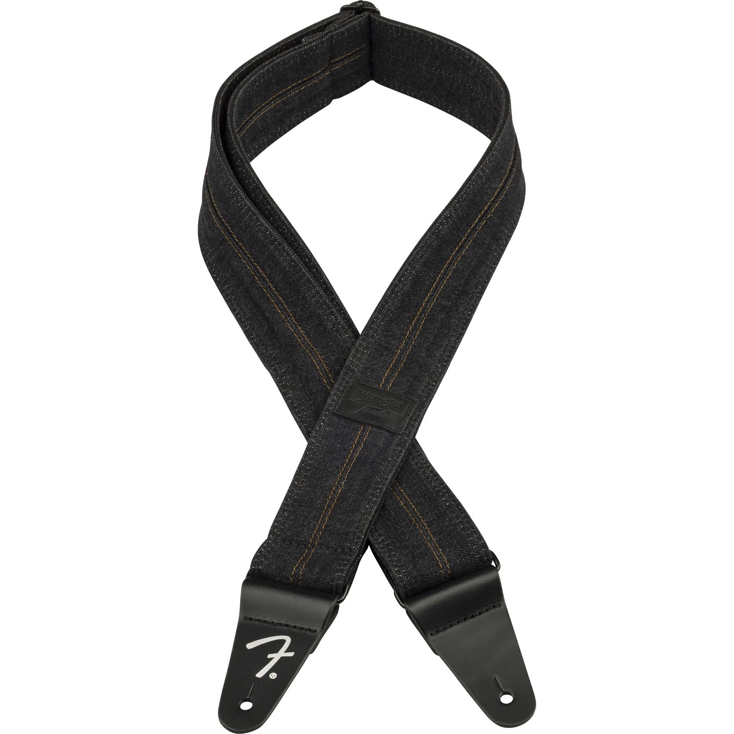 FENDER - Fender® x Wrangler® Denim Strap - Washed Black Stitch