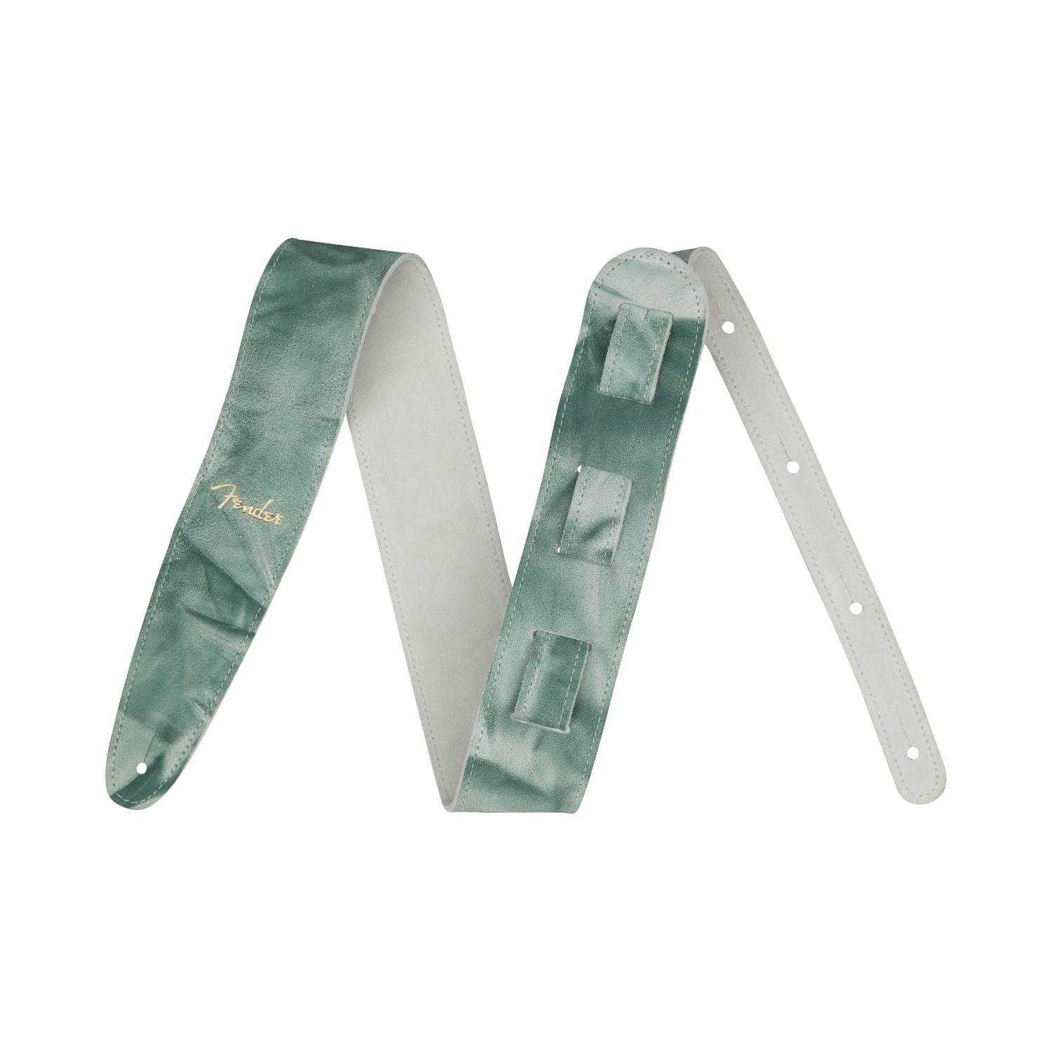 FENDER - Sangle en Cuir Tie Dye - Sage Green