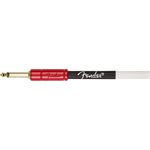 FENDER - John 5 Câble d'instrument, blanc et rouge - 10'