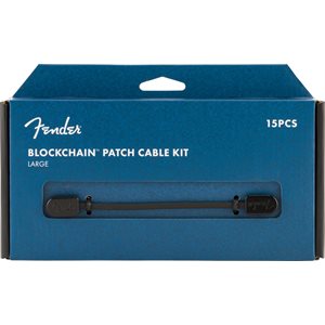 FENDER - CÂBLE DE RACCORDEMENT BLOCKCHAIN - Kit de 15 câbles - angle droit - Large