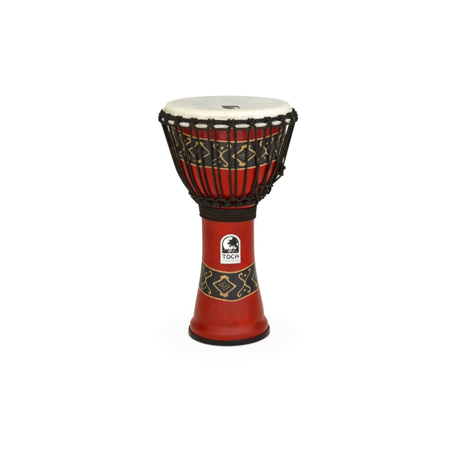 TOCA - SFDJ10RP - Freestyle Rope Tuned 10-Inch Djembe - Bali Red Finish