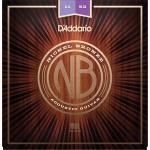 D'ADDARIO - NB1152 - cordes de guitare acoustique - Nickel Bronze - Custom Light Set - 11-52 