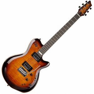 GODIN - 024124 - LGXT Cognac Burst Flame AA Electric Guitar