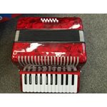 HOHNER - Hohnica 1303 Piano Accordion - 26 Keys / 12 Bass - Red