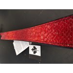 LEVY'S - PC71ES-red - LEATHER GUITAR STRAP 1 1 / 2" TAN SNAKE PRINT - red