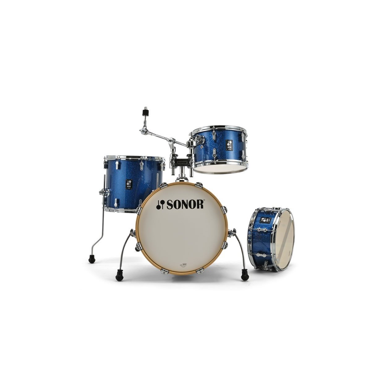 SONOR - AQX JAZZ 4-PIECE SHELL PACK - BLUE OCEAN SPARKLE