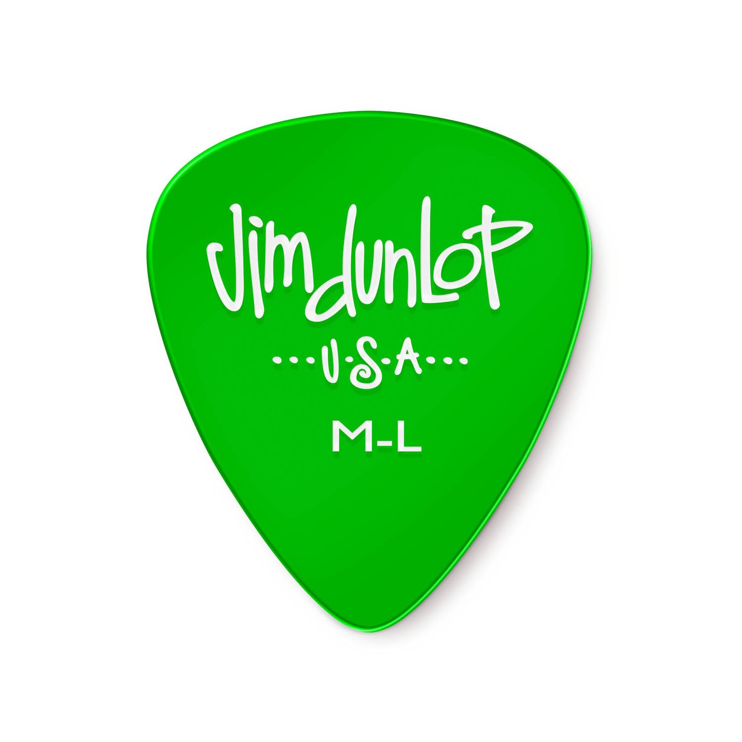 DUNLOP - 486PML - médiators de guitare GELS GREEN MEDIUM LIGHT 