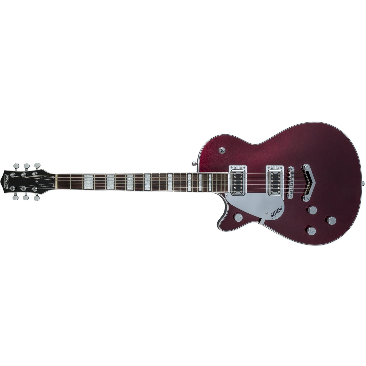 GRESTCH - G5220LH Electromatic® Jet™ BT Single-Cut with V-Stoptail, Laurel Fingerboard - Left-Handed - Dark Cherry Metallic