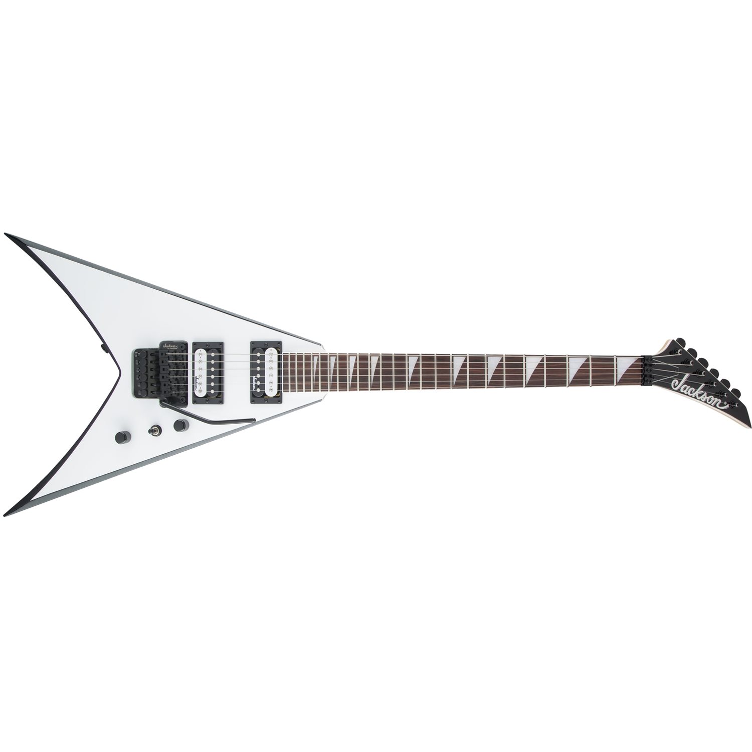 JACKSON - JS Series King V™ JS32, touche en amarante, White with Black Bevels