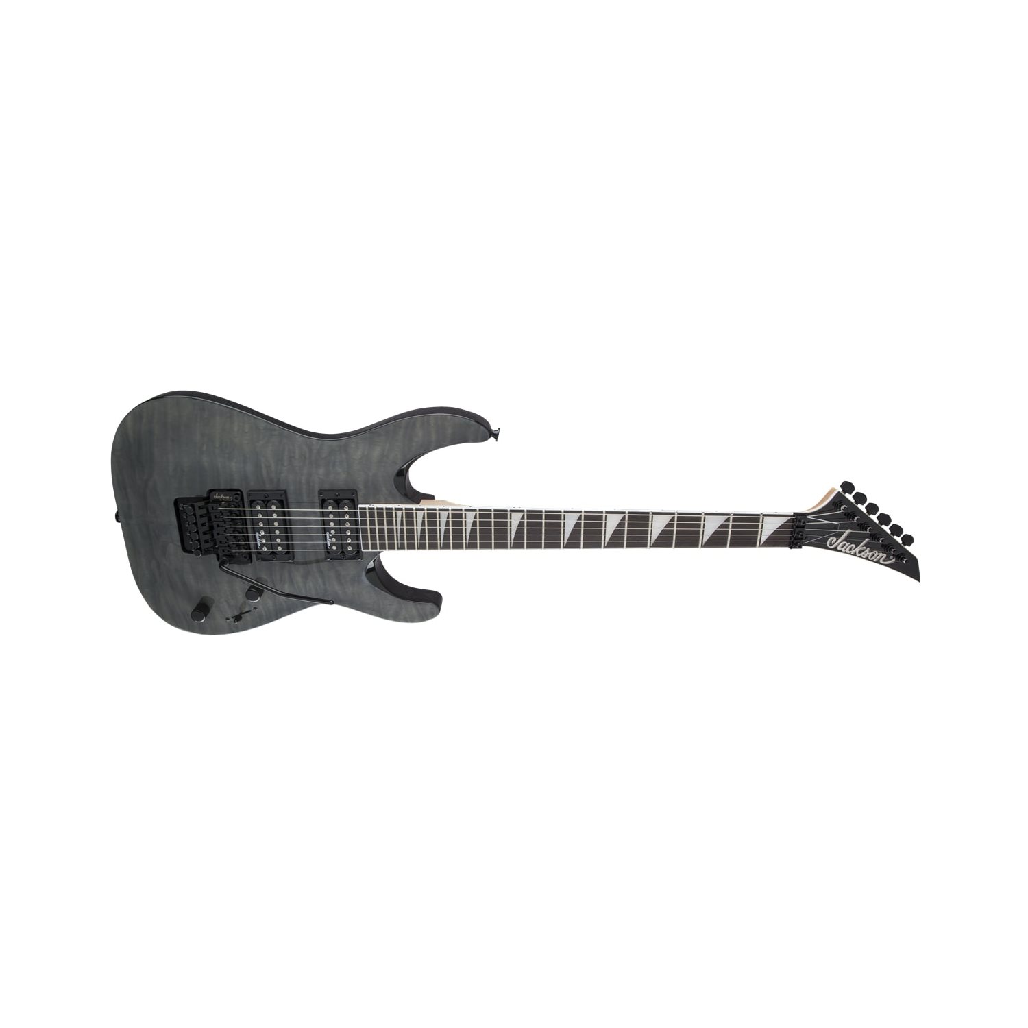 JACKSON - JS32Q - JS SERIES DINKY - ARCH TOP - TOUCHE en Amarante - Noir Transparent