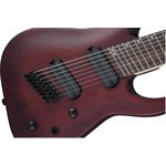 JACKSON - X Series Dinky™ Arch Top DKAF8 MS, Touche en Laurier, Multi-Scale - Stained Mahogany