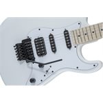 JACKSON - X Series Signature Adrian Smith SDXM, maple fingerboard - Snow White with White Pickguard