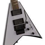 JACKSON - X Series Rhoads RRX24, Touche en laurier - Battleship Gray with Black Bevels