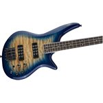 JACKSON - Basse électrique Spectra JS3Q de la série - 4 cordes - Touche en laurier - Amber Blue Burst