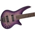 JACKSON - Basse électrique Spectra JS3QV 5 cordes de la série JS, Touche en laurier - Purple Phaze