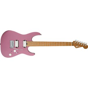 CHARVEL - Pro-Mod DK24 HH 2PT CM, Touche en Erable Caramélisé - Brume Bordeaux Satiné