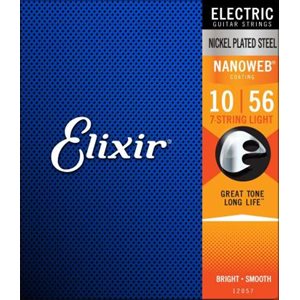 ELIXIR - 12057 - Electric Guitar Strings - 7-String - NanoWeb - 10-56