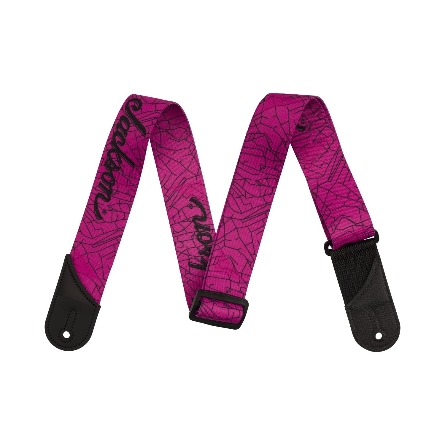 JACKSON - Cracked Mirror Strap - Pink, 2"