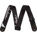 JACKSON - Jackson® White Logo Strap, Black, 2"