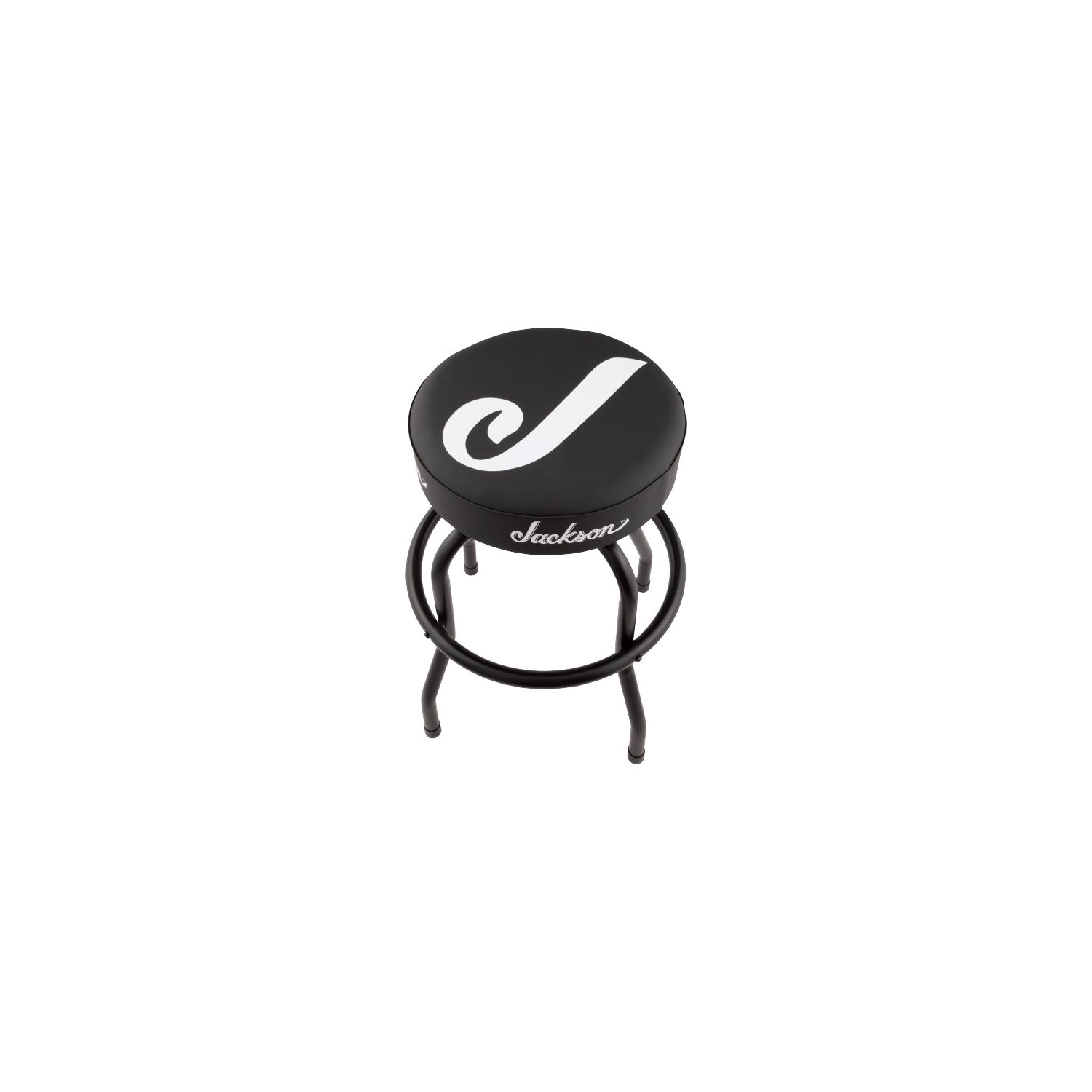 JACKSON - J Logo Barstool, Black and White - 30''