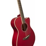 YAMAHA - FSCTA RR - Guitare acoustique électrique Folk / Concert TransAcoustic - rouge rubis (RUBY RED)