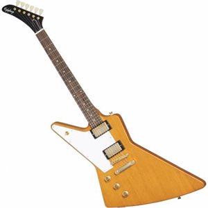 EPIPHONE - IGCKEXWANAGHLH - 1958 Korina Explorer 6 String Electric Guitar - Left-Handed - Aged Natural