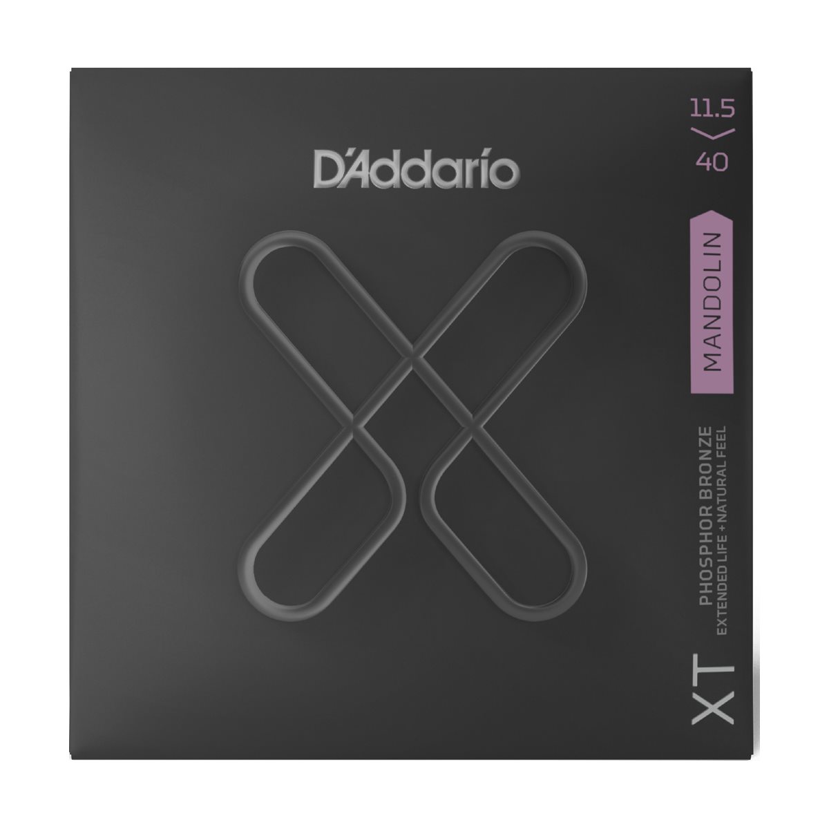 D'ADDARIO - XTM11540 - XT Mandolin strings - Phosphor Bronze - Custom Medium Set - 11.5-40