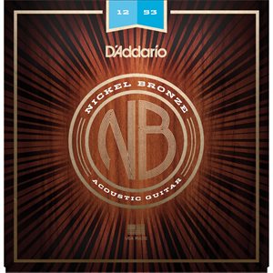 D'ADDARIO - NB1253 - Cordes de guitare acoustique - Nickel Bronze - Regular Light Set - 12-53