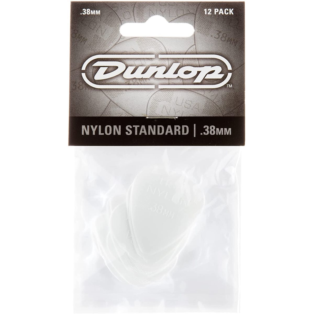 DUNLOP - NYLON STANDARD 0.38MM - 12 PICKS PACK