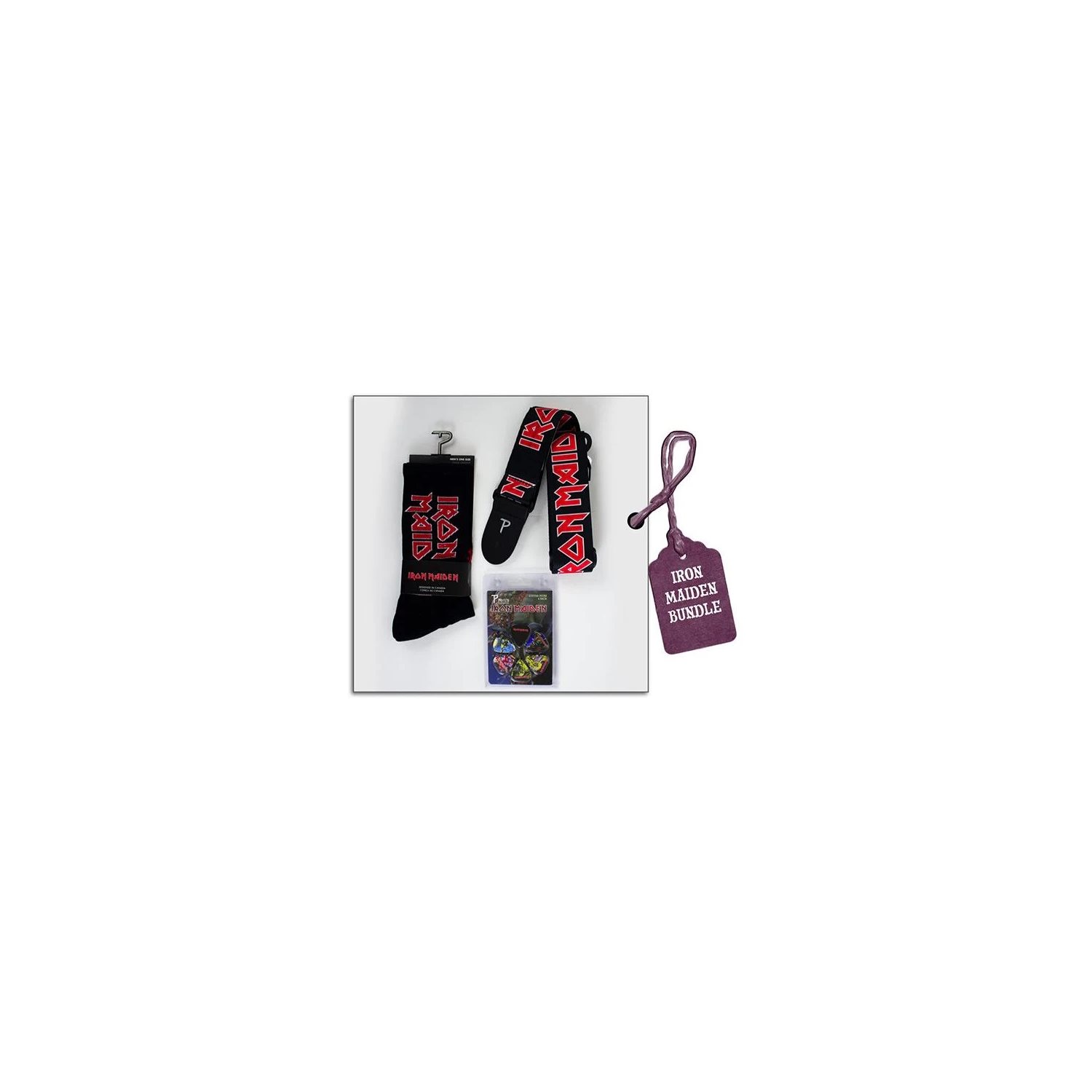 PERRIS - LB3P-IM01 - Pack Iron Maiden avec sangle, chaussettes et médiators