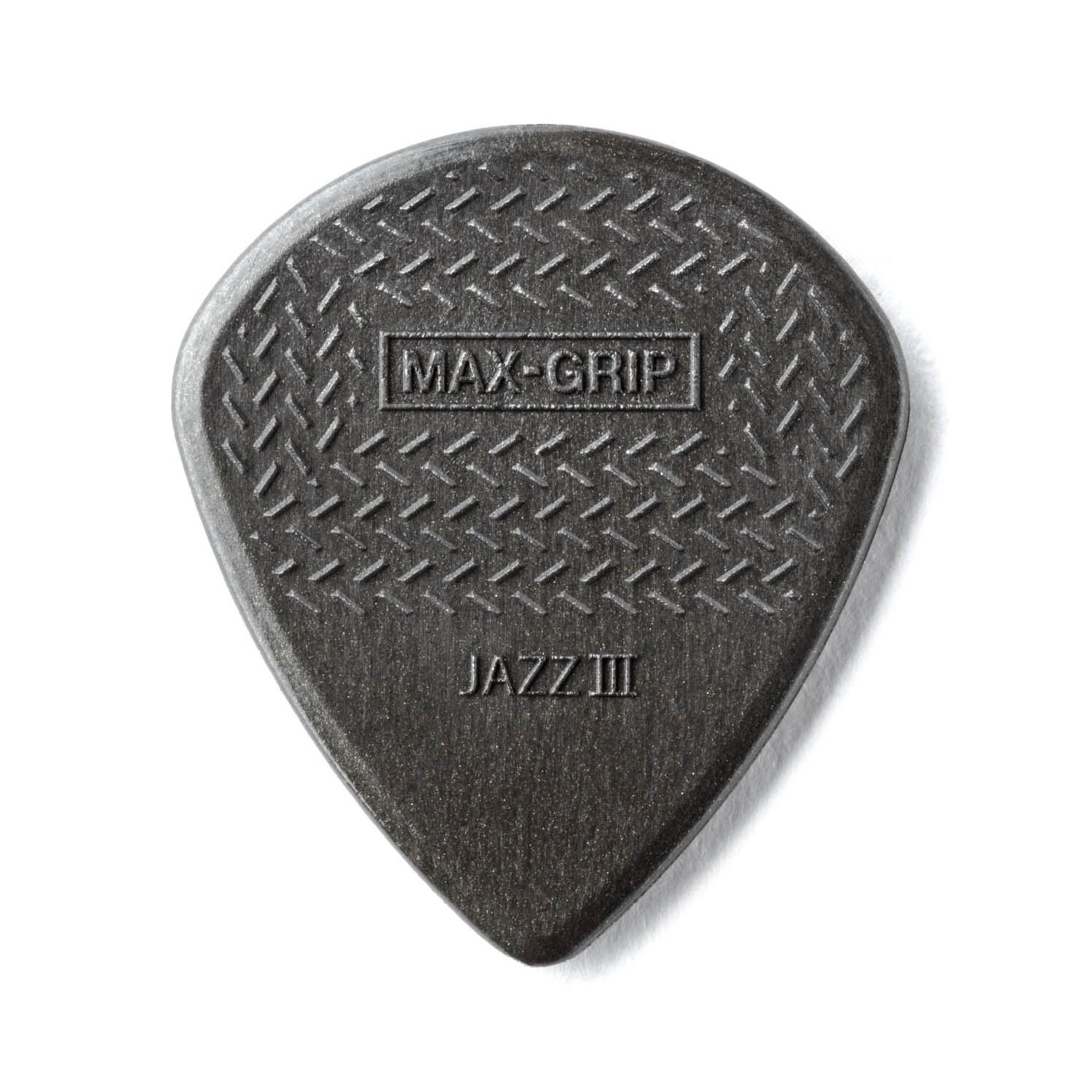 DUNLOP - 471P3C - NYLON MAX-GRIP JAZZ III GUITAR PICKS - CARBON FIBER BLACK (6-PACK)